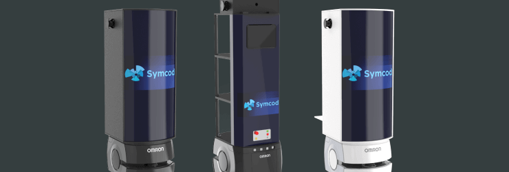 The Sir Steward collaborative robot customized according to your colours and logo.
