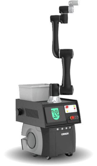 Image of the 6-axis robot on a mobile robot.